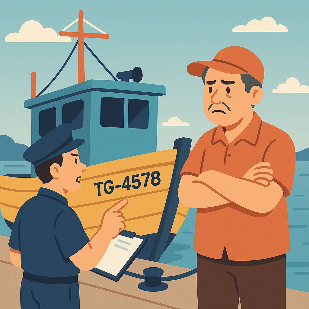 Tàu cá đánh bắt không thực hiện đánh dấu bị xử phạt bao nhiêu?