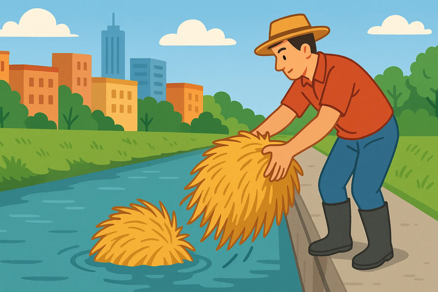Thả rơm, rạ xuống vùng nước đường thủy nội địa bị xử phạt bao nhiêu?