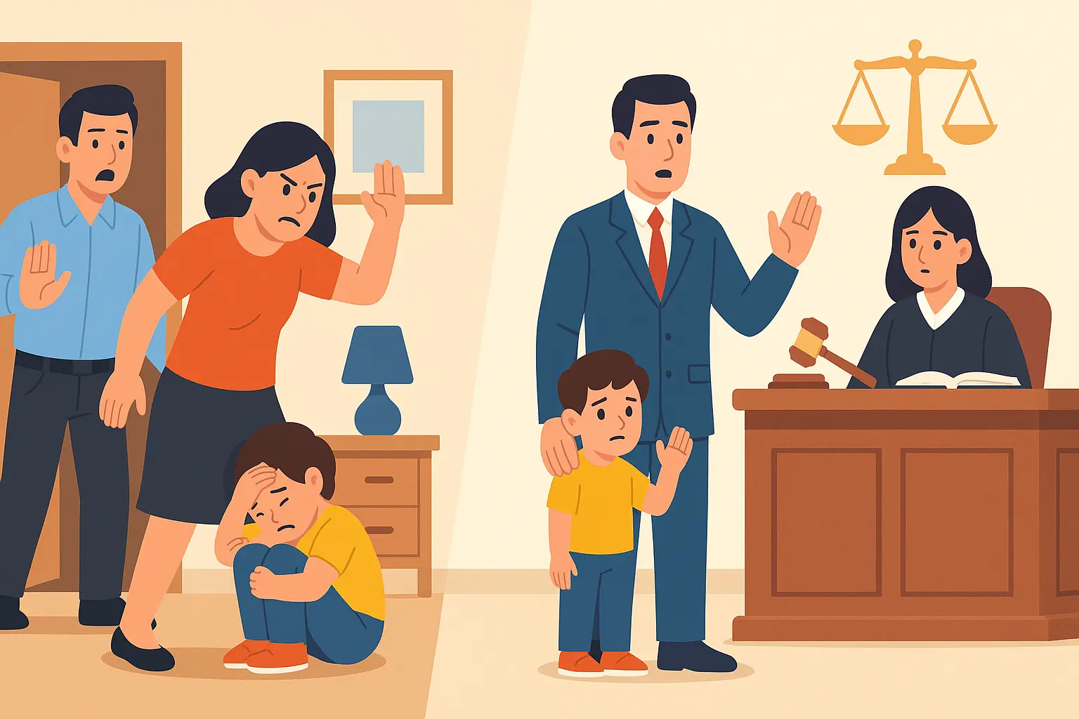 Ai được yêu cầu thay đổi người nuôi con sau khi ly hôn?