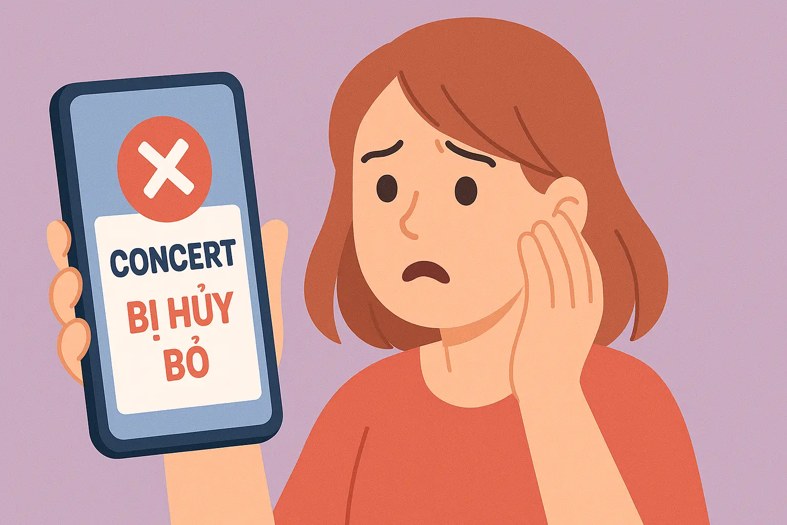 Mua vé trực tuyến nhưng sự kiện bị hủy, có được hoàn tiền?