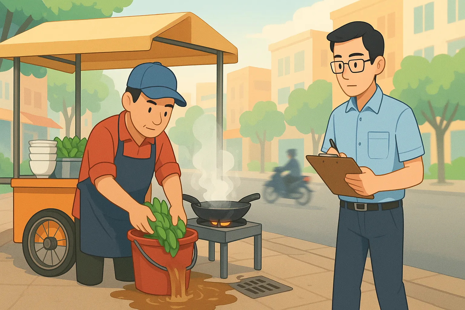 Sử dụng nước không bảo đảm vệ sinh để chế biến thức ăn có vi phạm pháp luật không?