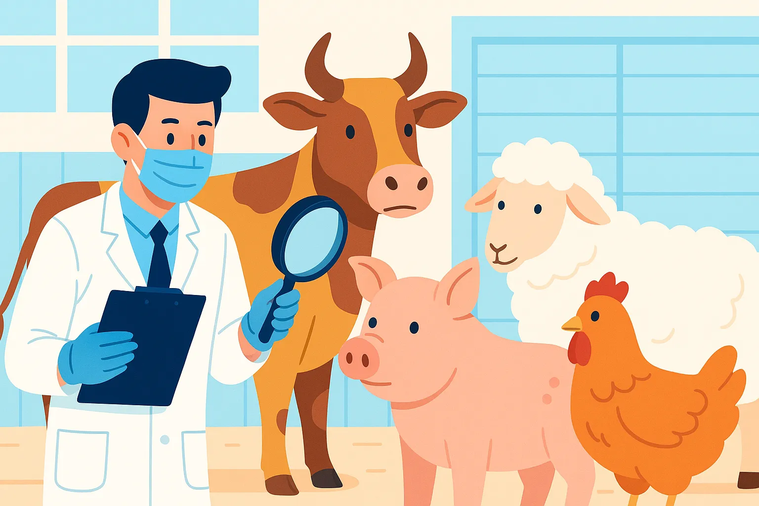 Đối tượng kiểm tra vệ sinh thú y bao gồm những gì?