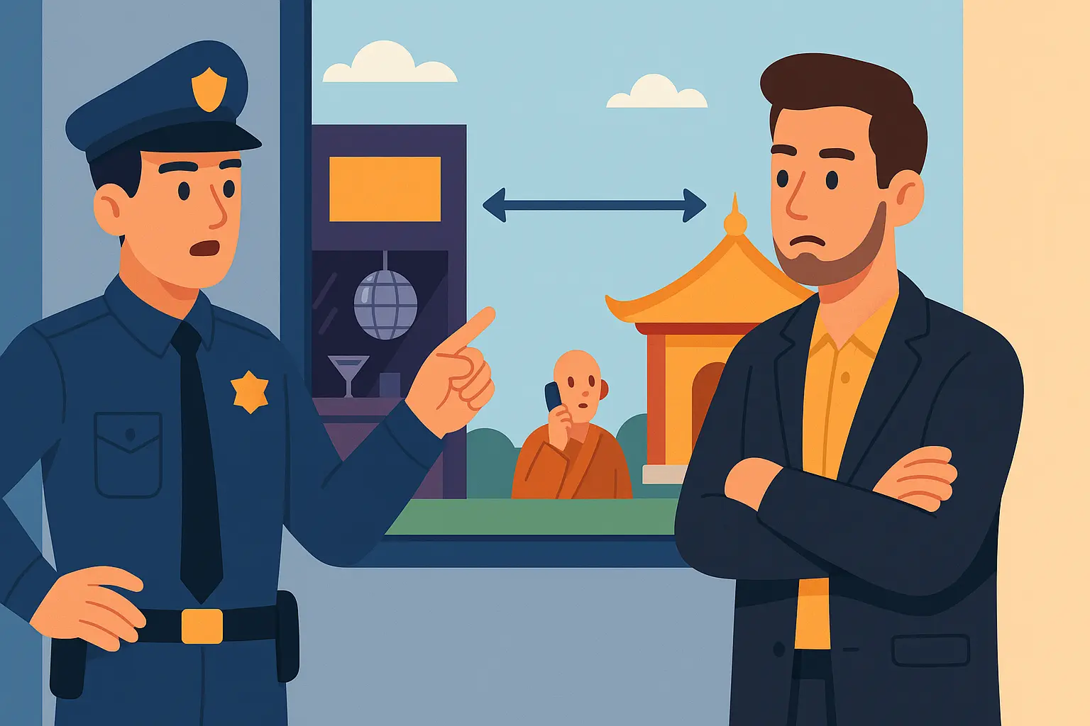 Kinh doanh quán bar cách chùa 100m bị xử lý ra sao?