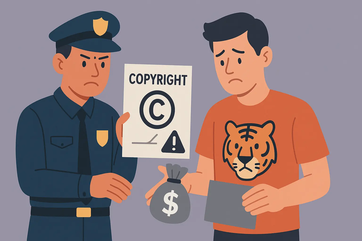 Làm sao để in tranh đã mua lên áo thun mà không vi phạm bản quyền?