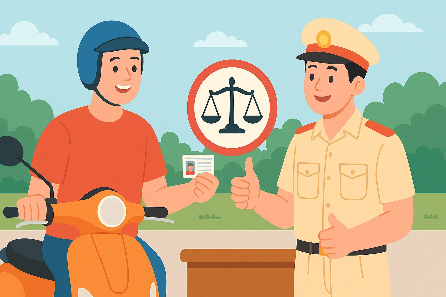 Không mang giấy đăng kí xe máy bị xử phạt ra sao?