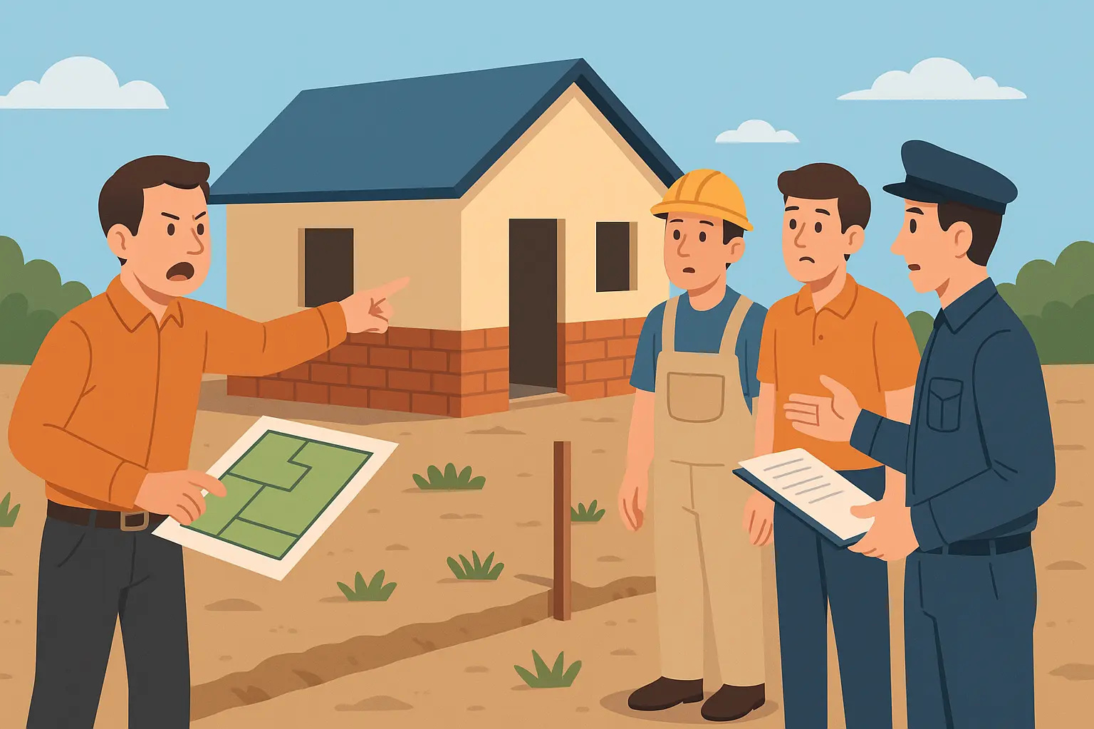 Xây nhầm nhà trên đất người khác có phải là chiếm đất không?